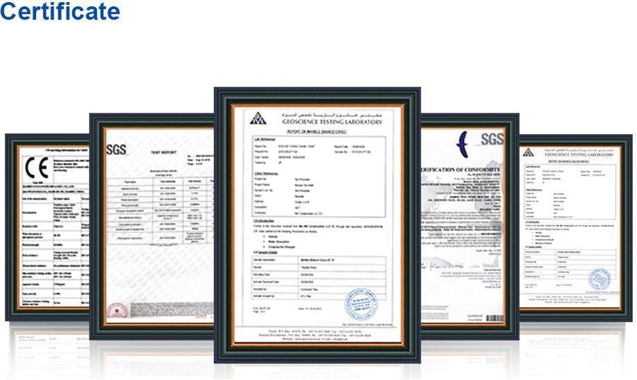 Certificate of Quartz Certificate of Quartz